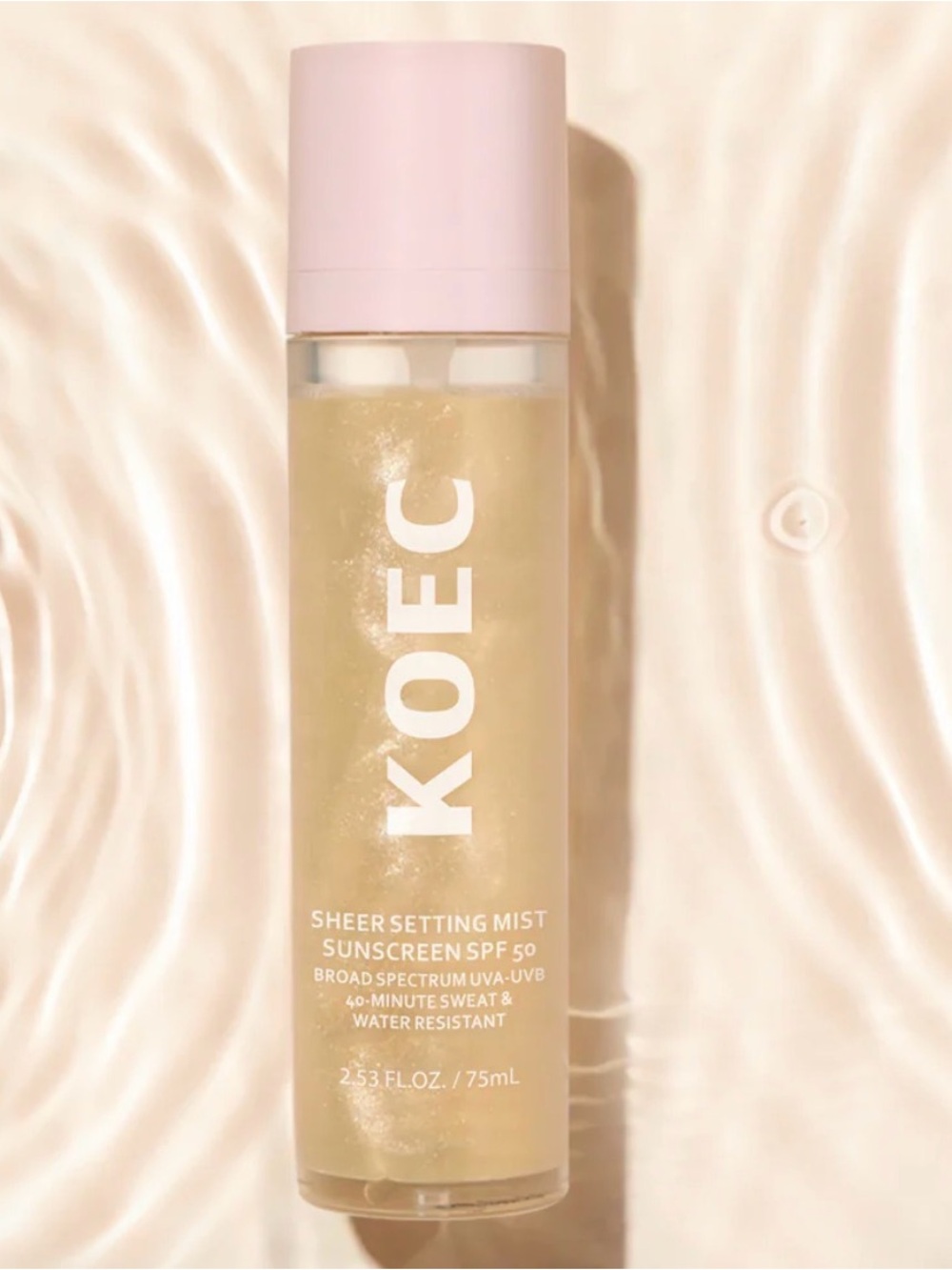 KOEC Sheer Setting Mist SPF 50 - 1 Hr Sweat and Water Resistant